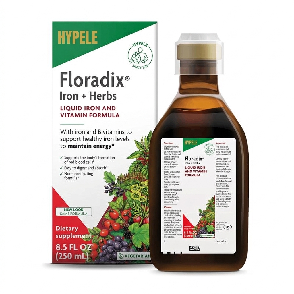 Floradix Iron & Herbs, Liquid Iron Supplement
